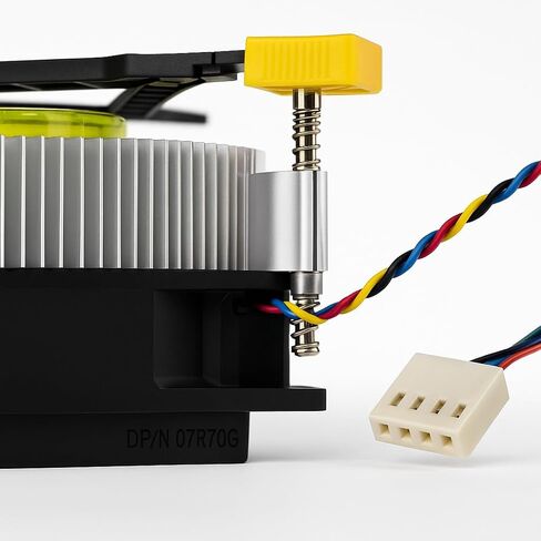 80mm RGB Heatsink CPU Cooler with Universal Bracket - Compatible Intel i3/i5/i7 LGA 115x 1150 1151 1155 1156 1200 Quiet Fan & Aluminum Heatsink 4pin with Temperature Control Easy Install for Desktop in Saudi Arabia