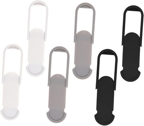 6pcs Computer Webcam Privacy Covers, Easy to Install Abs Material Camera Cover Slider for Laptop and Web Camera, Compact Design for Reliable Privacy Protection in Kuwait