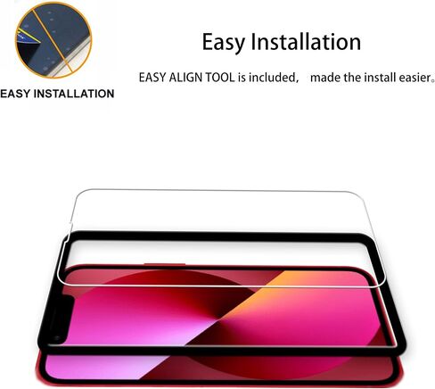 Easy Alignment Frame Designed For iPhone 13 mini Tempered Glass Screen Protector 2-Pack Camera Lens Protector Film 2-Pack in Kuwait