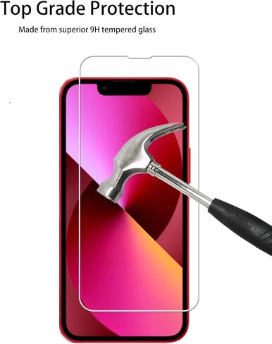 Easy Alignment Frame Designed For iPhone 13 mini Tempered Glass Screen Protector 2-Pack Camera Lens Protector Film 2-Pack in Kuwait