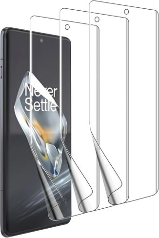 (3 Pack Designed for OnePlus 12 Screen Protector, Case Friendly, Bubble Free, High Definition Clear ShieldEasy Installation (TPU) in Kuwait