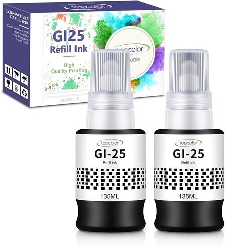 GI-25 GX2020 GX1020 Ink Refill Bottles Compatible for Canon GI25 Ink 345ML in Saudi Arabia