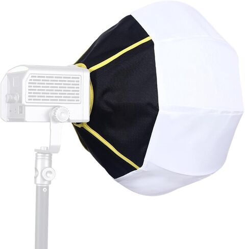 12 Inch Compact Lantern Softbox for Mini LED Lights, 270 Degree Diffuser Modifier Quick Release for COB Studio Light, Ideal for Photography, Vlogging, Live Streaming in Saudi Arabia