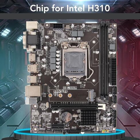 H310 LGA 1151 Motherboard Supports Entry Level 8th 9th Generation Gaming PC Motherboard for LGA1151 Micro ATX DDR4 Mother Board with Double Channel DDR4 Memory Slot in Saudi Arabia