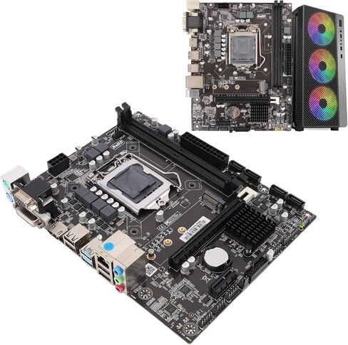 H310 LGA 1151 Motherboard Supports Entry Level 8th 9th Generation Gaming PC Motherboard for LGA1151 Micro ATX DDR4 Mother Board with Double Channel DDR4 Memory Slot in Saudi Arabia