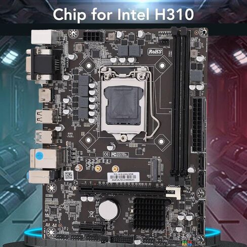 H310 LGA 1151 Motherboard Supports Entry Level 8th 9th Generation Gaming PC Motherboard for LGA1151 Micro ATX DDR4 Mother Board with Double Channel DDR4 Memory Slot in Saudi Arabia