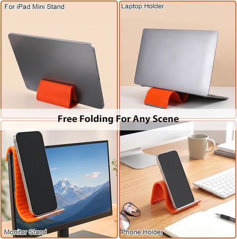 Flexible Silicone Phone Holder Foldable Bendable Phone Stand with Aluminum in Saudi Arabia
