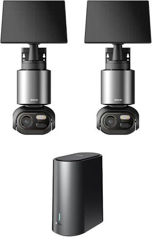 BOTSLAB Solar Security Camera Wireless Outdoor, 2 Cam-Kit, Local Storage in Saudi Arabia