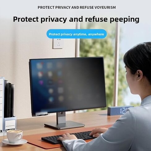 23 Inch Computer Privacy Screen, 16:9 Aspect Ratio, Magnetic Anti Blue Light Computer Monitor Privacy Filter, Eye Protection, Laptop Protector Film in Kuwait