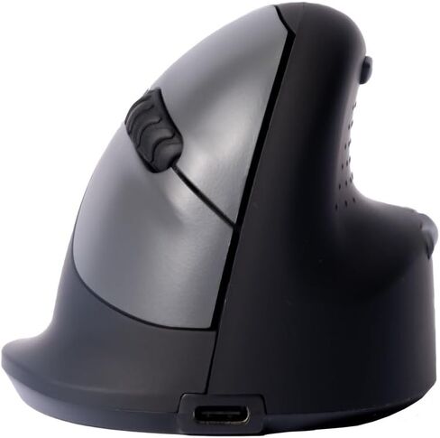 R-Go HE Vertical Ergonomic Mouse, Wireless Bluetooth 5.0, for Large Hand, with Break Software, Prevents Tennis Elbow/Mouse Arm RSI, Silent Click, 5 Buttons - Compatible Windows/MacOS, Black in Kuwait