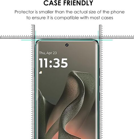 Screen Protector for Motorola Edge 2025, 3 Pack, Tempered Glass LOCA UV Set, Edge to Edge Protection, 9H Scratch Resistant, Touch Sensitive, Fingerprint-ID Support in Saudi Arabia