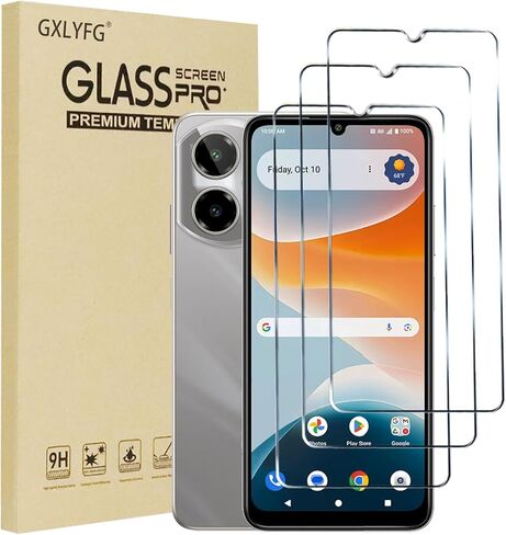 3 Pack Tempered Glass Screen Protectors Compatible with Cricket Icon Pro 2026, Anti Scratch, Bubble Free, 9H Hardness in Saudi Arabia