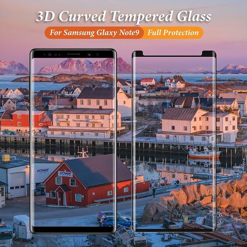 2 Pack Screen Protector for Samsung Galaxy Note 9 6.4 Inch, HD Clear Tempered Glass, Easy Installation, High Sensitivity, Case Friendly in Saudi Arabia