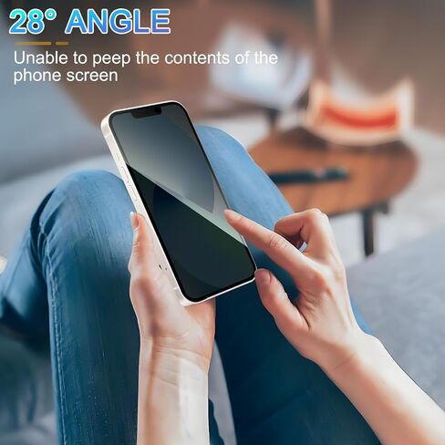 3 Pack Privacy Screen Protector for iPhone 14 Plus,Anti-Spy Glass in Kuwait