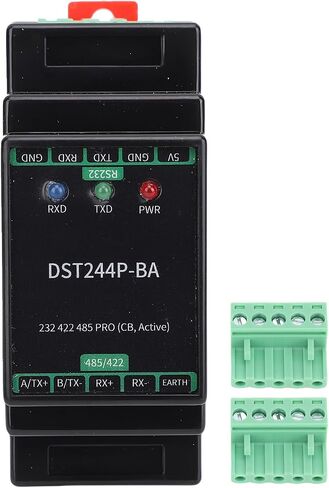 Fabater Durable RS232 TTL to RS422 RS485 Serial Port Adapter Module with Surge Protection and LED Indicators for Industrial Use ABS 1 Unit in Saudi Arabia