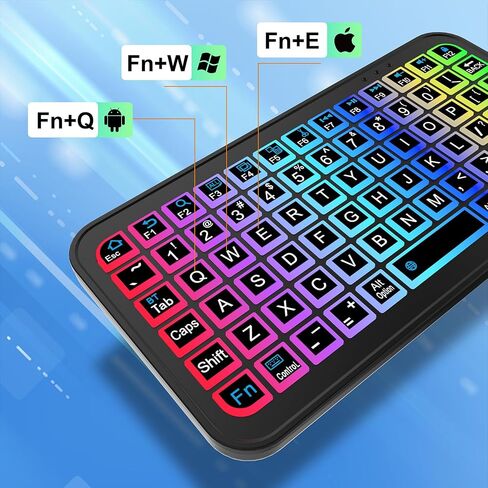 Mini Bluetooth Keyboard, Portable Wireless Keyboard with Backlit for Travel in Saudi Arabia