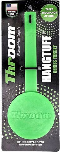 THROOM 4" Round HANGTUFF Shooting Target, Self-Healing Shoot-THROO Polymer, Hanging Design with 6" Strap in Saudi Arabia