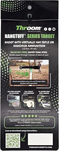 THROOM 4" Round HANGTUFF Shooting Target, Self-Healing Shoot-THROO Polymer, Hanging Design with 6" Strap in Saudi Arabia