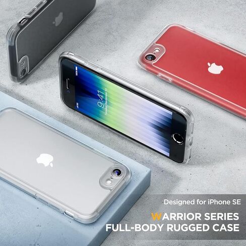 Miracase for iPhone SE Phone Case 3rd/2nd Generation 2022 2020 Full-Body with Built-in Glass Screen Protector, Heavy Duty 360° Protective Shockproof Bumper Cover for iPhone 8/SE, Purple in Kuwait