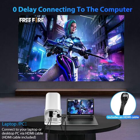 Mini Projector for iPhone, 1080P Bedroom Projector,Portable Projector in Saudi Arabia