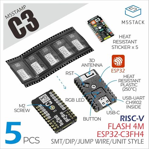 M5Stack Official M5Stamp C3 (5pcs) in Saudi Arabia