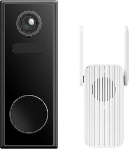 Luna Video Doorbell Camera, 4MP 180° Wide View, Dual-Band WiFi & Chime in Saudi Arabia