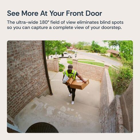 Luna Video Doorbell Camera, 4MP 180° Wide View, Dual-Band WiFi & Chime in Saudi Arabia