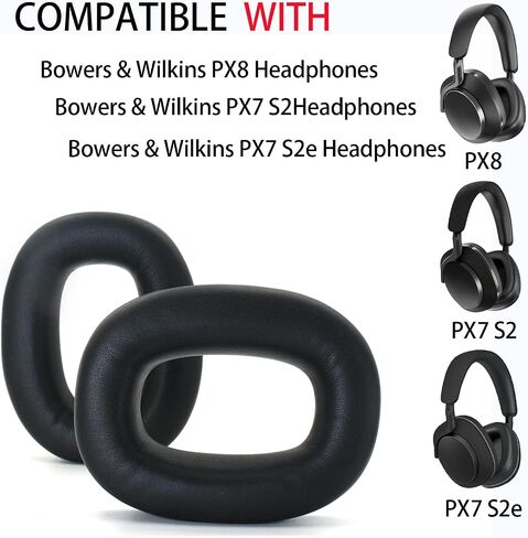 Replacement Earpads for Bowers & Wilkins PX8 Over-Ear Headphones - Black in Saudi Arabia