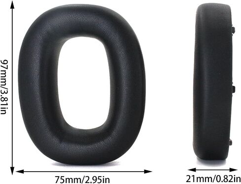 Replacement Earpads for Bowers & Wilkins PX8 Over-Ear Headphones - Black in Saudi Arabia