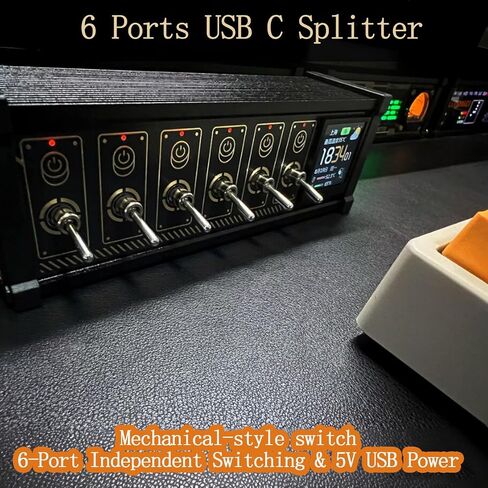 6 Ports USB C Splitter, 15W Modular USB Hub Power Strip in Saudi Arabia