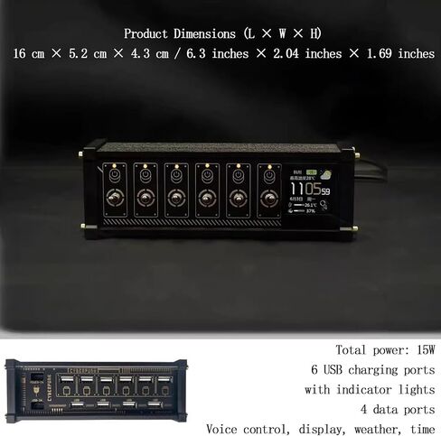 6 Ports USB C Splitter, 15W Modular USB Hub Power Strip in Saudi Arabia