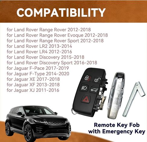 مفتاح فوب عن بعد 315 ميجا هرتز لسيارة لاند روفر جاكوار 2011-2019 KOBJTF10A in Kuwait