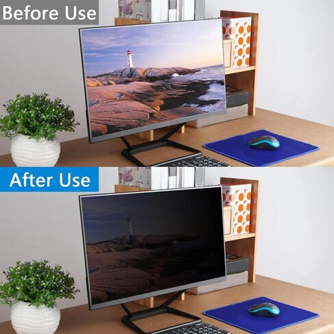 Computer Privacy Screen Filter, 24" Monitor Privacy Screen Anti Blue Light Computer Monitor Filter, Eye Protection Film for 16:9 Widescreen in Kuwait