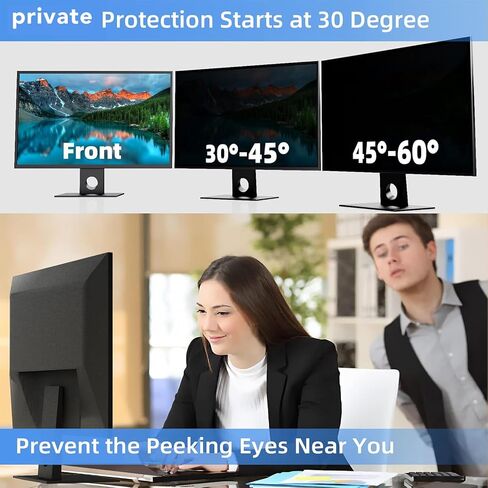 Computer Privacy Screen Filter, 23.8" Monitor Privacy Screen Anti Blue Light Computer Monitor Filter, Eye Protection Film for 16:9 Widescreen in Kuwait