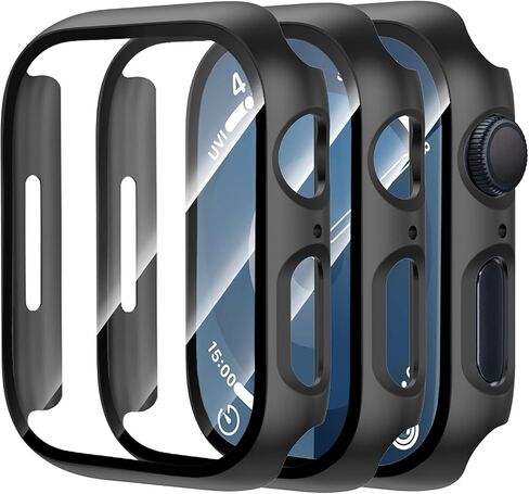 حافظة حماية للشاشة مكونة من 3 قطع لساعة Apple Watch 46mm Series 11/10 in Kuwait