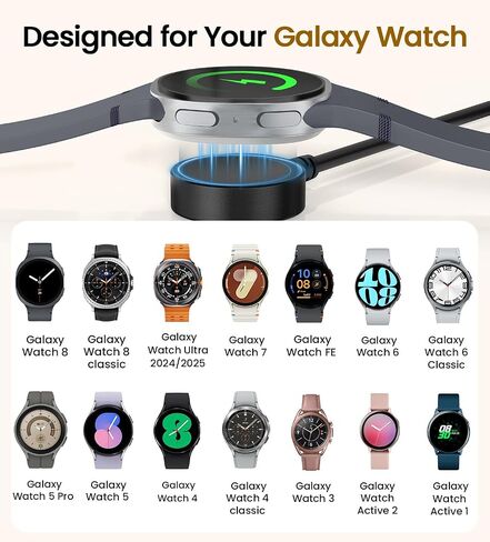 Watch Charger for Samsung Galaxy Watch 8/8 Classic/7/6 2Pack USB A in Saudi Arabia