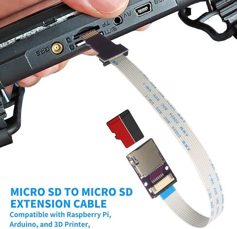 30cm /11.8 in Micro SD Flexible Extension Cable Adapter, 2Pack in Saudi Arabia