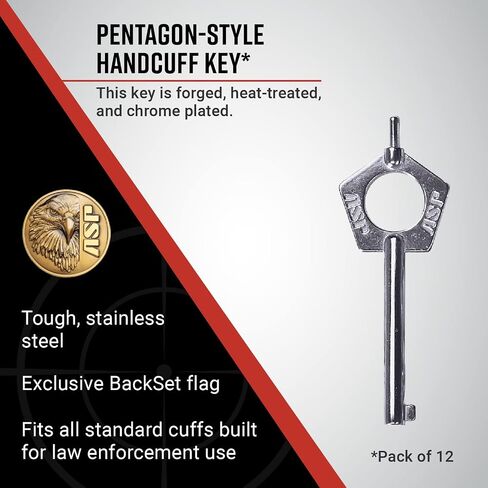 ASPKeys for Police Restraints and Security Professionals, Universal Fit, Compatible with Most Professional-Grade Handcuffs in Saudi Arabia
