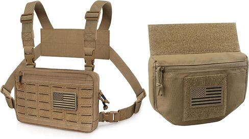 WYNEX Tactical Molle Chest Pouch Chest Rig Drop Pouch Sub Abdominal Carrying in Saudi Arabia