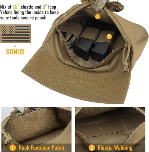 WYNEX Tactical Molle Chest Pouch Chest Rig Drop Pouch Sub Abdominal Carrying in Saudi Arabia