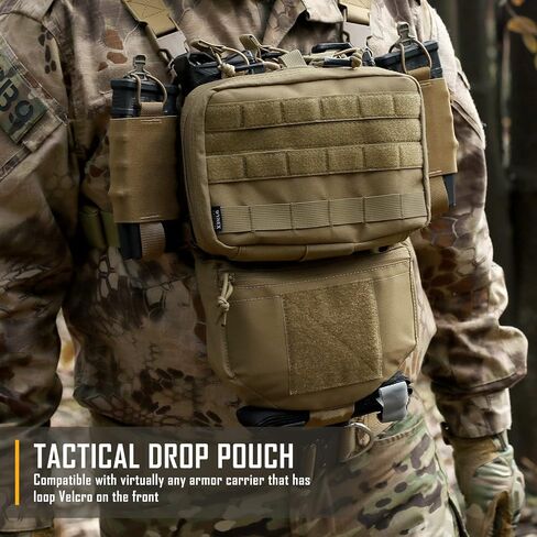 WYNEX Tactical Molle Chest Pouch Chest Rig Drop Pouch Sub Abdominal Carrying in Saudi Arabia