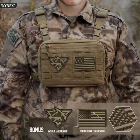 WYNEX Tactical Molle Chest Pouch Chest Rig Drop Pouch Sub Abdominal Carrying in Saudi Arabia