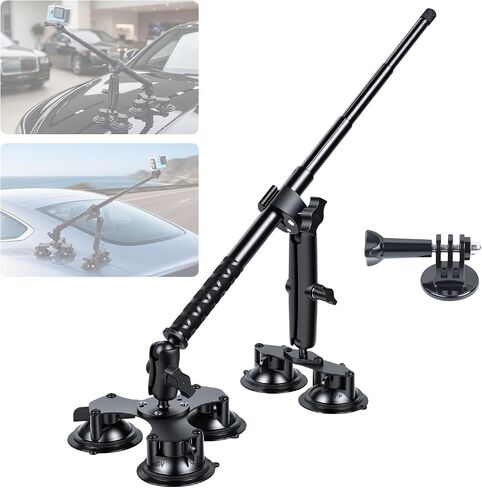 UTEBIT Five Suction Cup Car Mount for Insta360 Adjustable Camera Bracket in Saudi Arabia