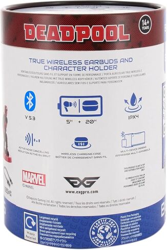 Exquisite Gaming Deadpool Wireless Earbuds & Phone Holder Figure, Marvel in Saudi Arabia
