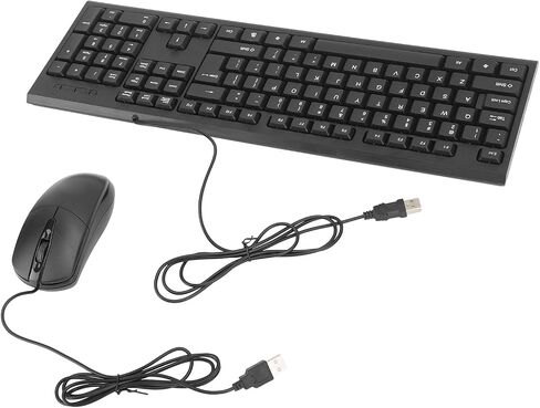 Keyboard Mouse Combo Non-Slip 104 Keys USB Wired for Office Games in Saudi Arabia