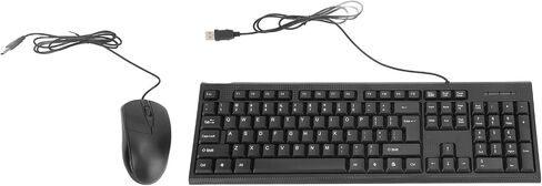 Keyboard Mouse Combo Non-Slip 104 Keys USB Wired for Office Games in Saudi Arabia