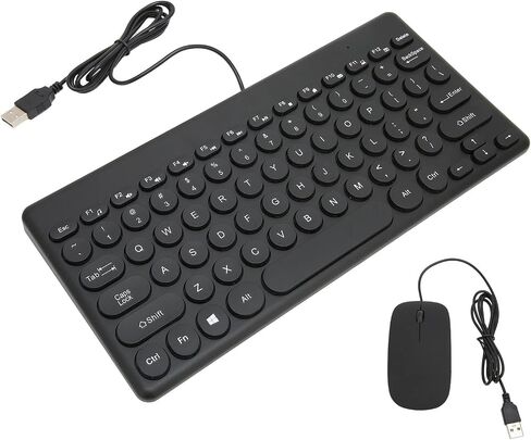 Keyboard and Mouse Combo, Ergonomic, Comfortable, , Round Cap for Computer Supplies (Black) in Saudi Arabia
