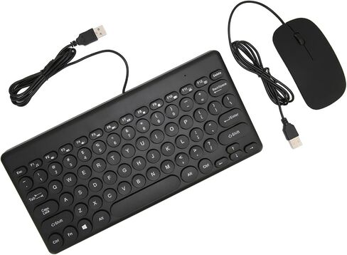 Keyboard and Mouse Combo, Ergonomic, Comfortable, , Round Cap for Computer Supplies (Black) in Saudi Arabia