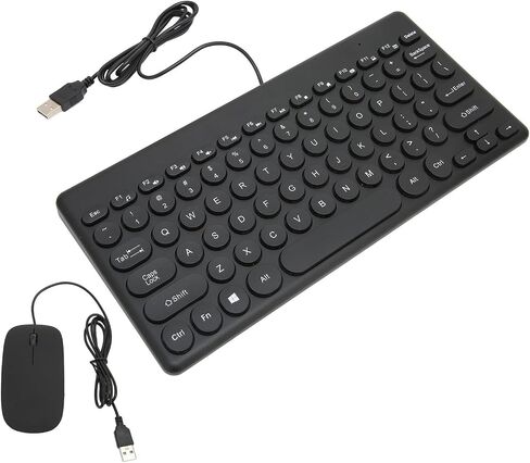 Keyboard and Mouse Combo, Ergonomic, Comfortable, , Round Cap for Computer Supplies (Black) in Saudi Arabia