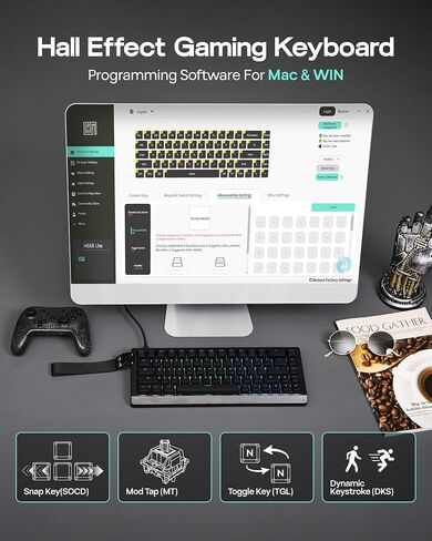 EPOMAKER HE68 Lite Hall Effect Gaming Keyboard+Click Lite Wireless Gaming Mouse in Saudi Arabia